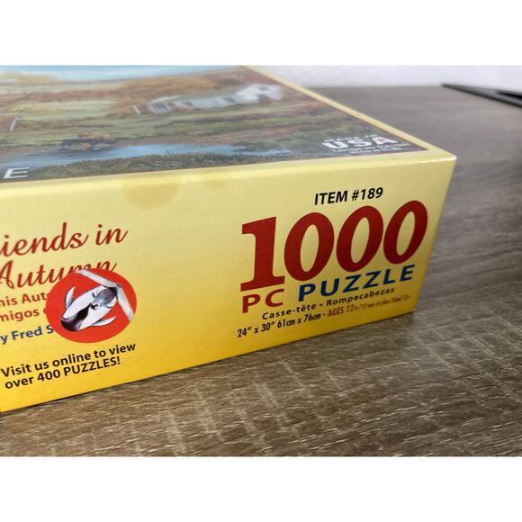 White Mountain Friends in Autumn 1000 Piece Jigsaw Puzzle‎ Landscape 2022 - Picture 4 of 11